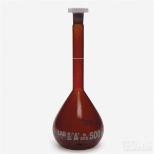 ISOLab Amber Volumetric Flask